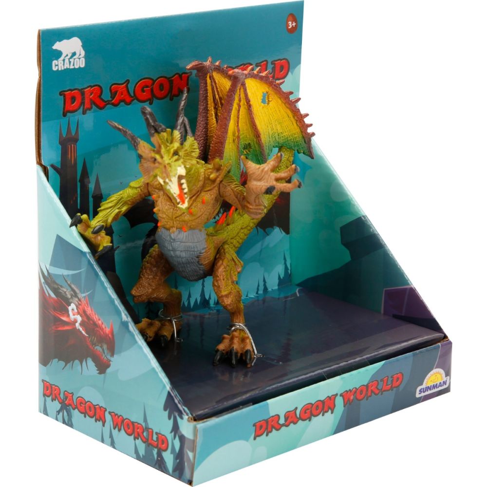 Figurina dragon, Crazoo, verde