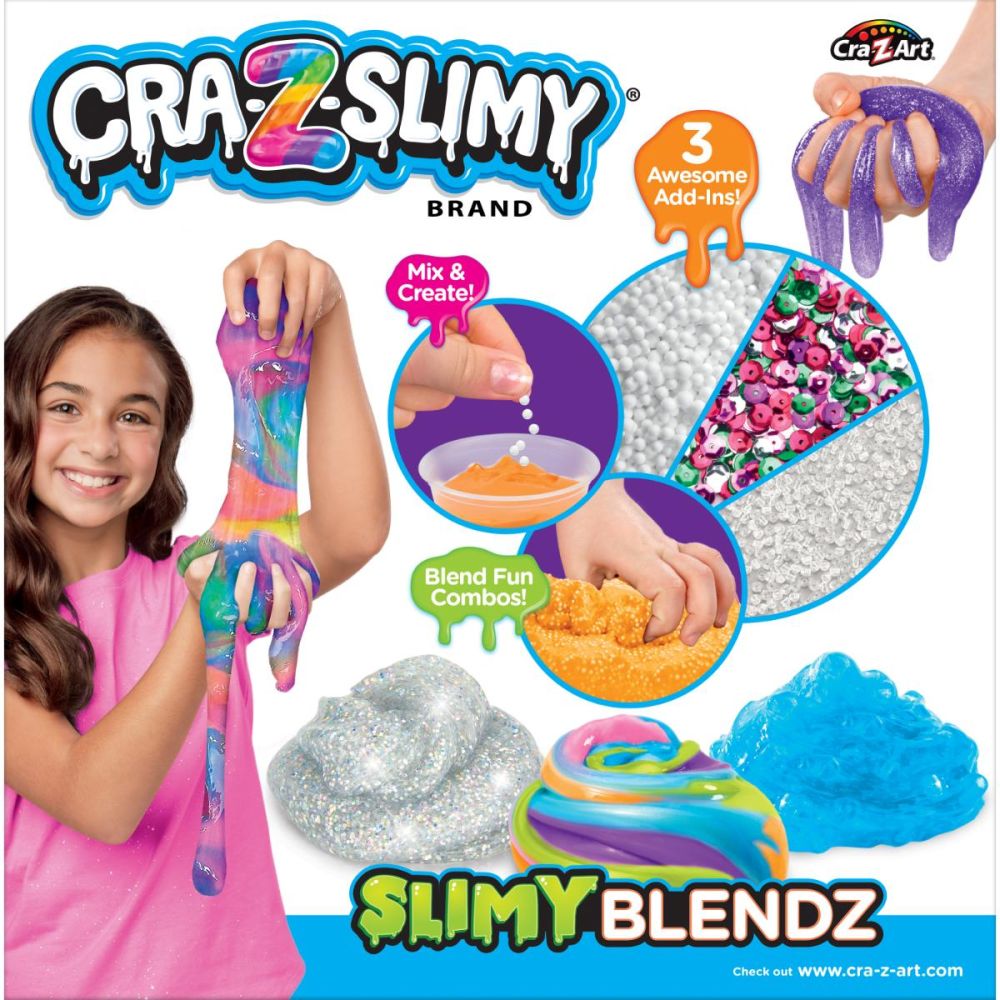 Set de creat slime, Cra-Z-Art, Slimy Blendz, 12 culori