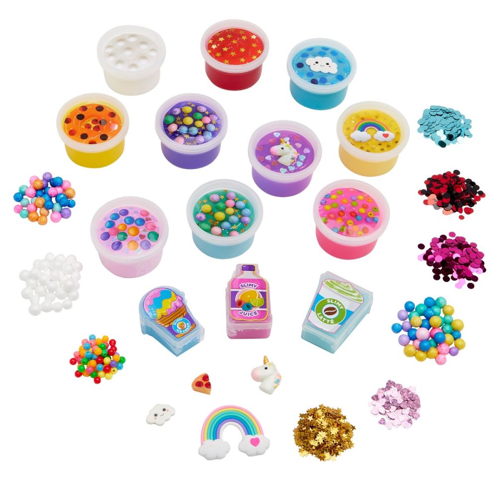 Set creativ cu slime, Cra-Z-Art, Crunchy Slimy Smash, 12 culori