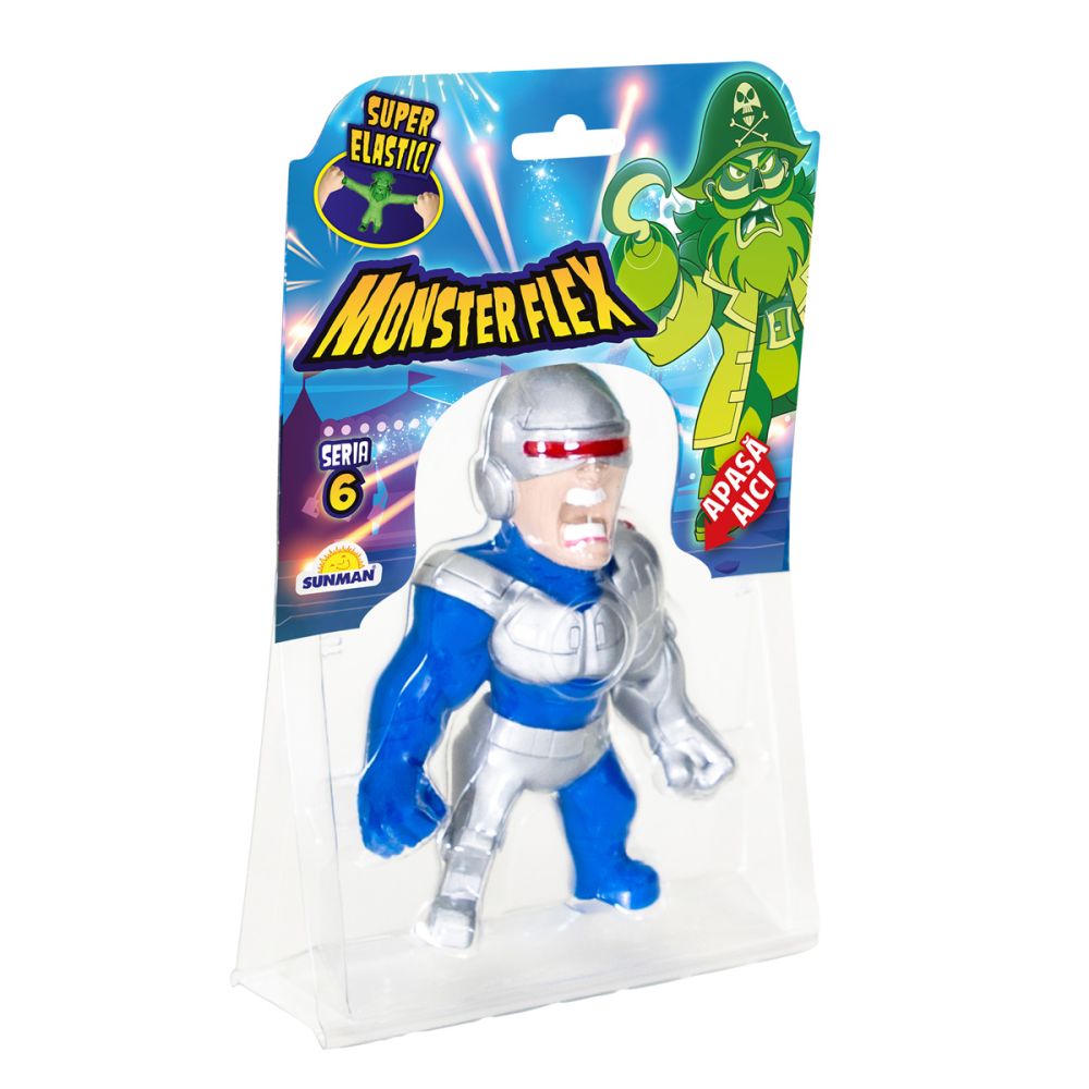 Figurina Monster Flex, Monstrulet care se intinde, S6, Cyborg