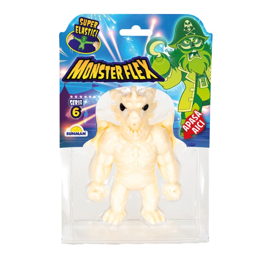 Figurina Monster Flex, Monstrulet care se intinde, S6, Skeledragon