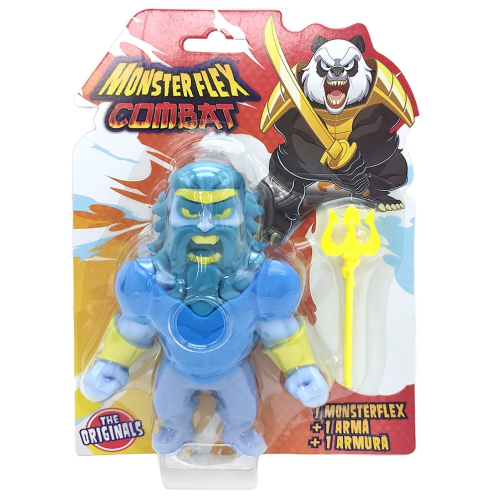 Figurina Monster Flex Combat, Monstrulet care se intinde, Neptune