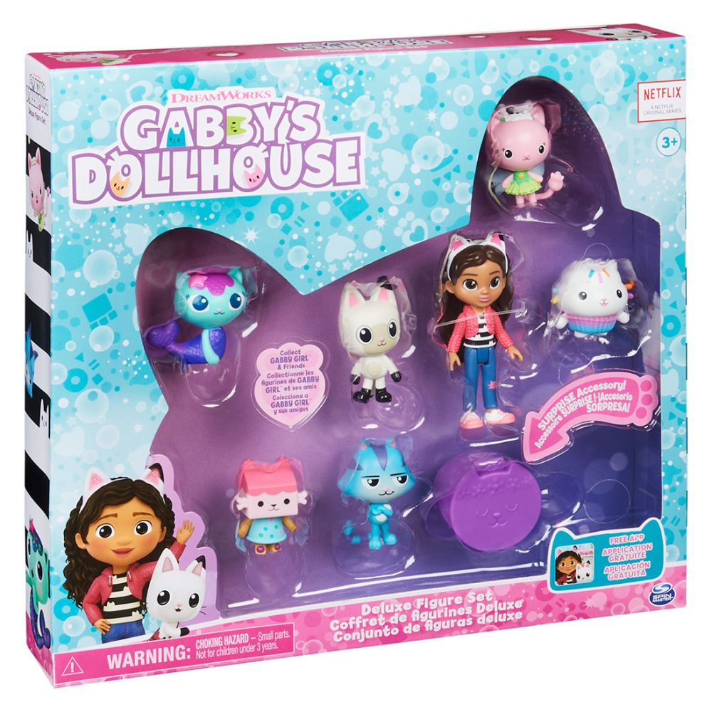 Set de joaca, papusa cu mini figurine, Gabby's Dollhouse