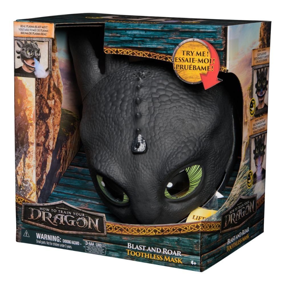 Masca interactiva, DreamWorks Dragons, Blast and Roar, Toothless, 6072832
