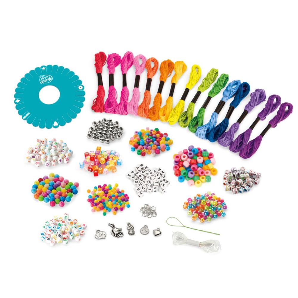 Set de creatie bratari, Cra-Z-Art, Deluxe Bead Charm, Bracelet Studio, 950 pese