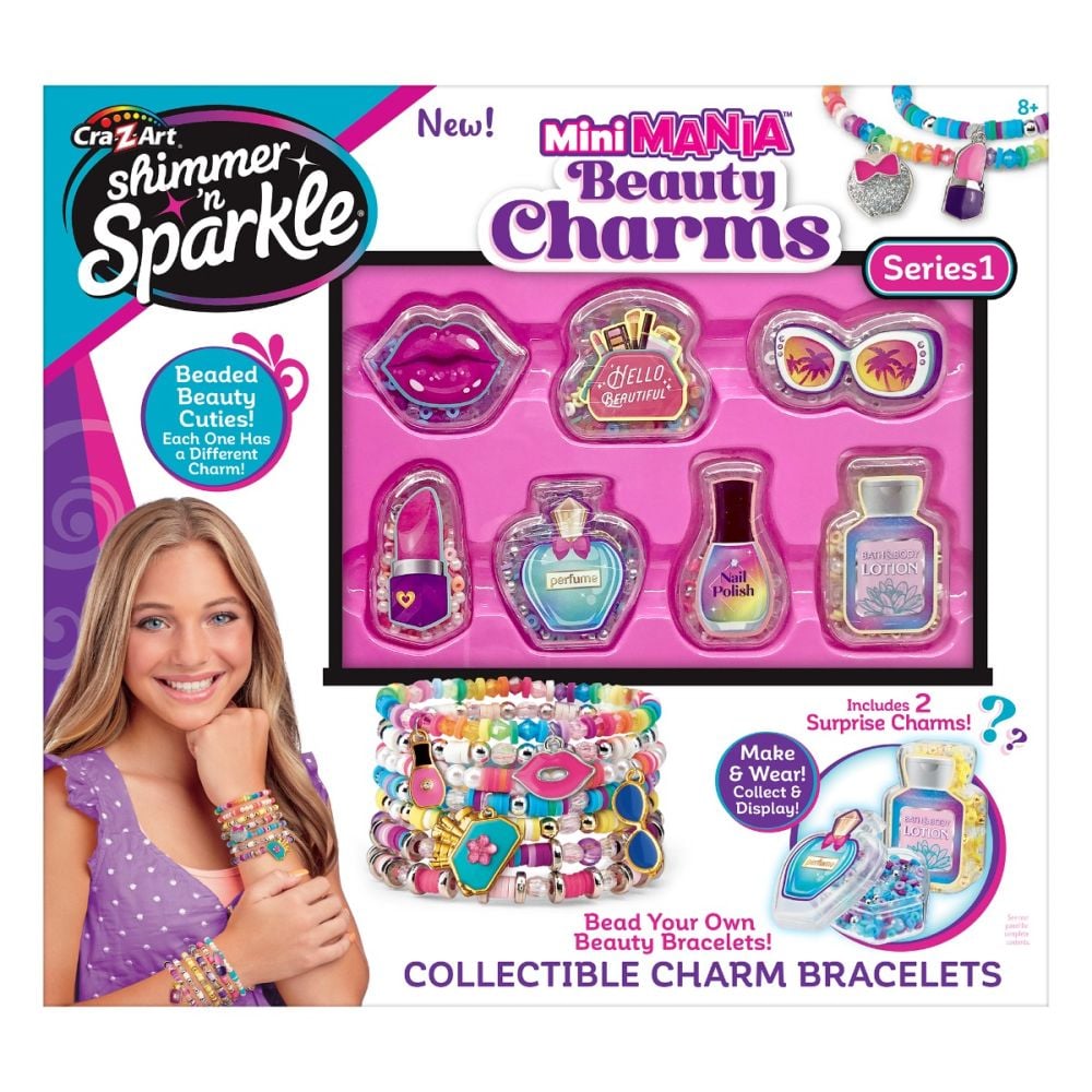 Set de creatie bratari, Cra-Z-Art, Mini Mania Beauty Charms