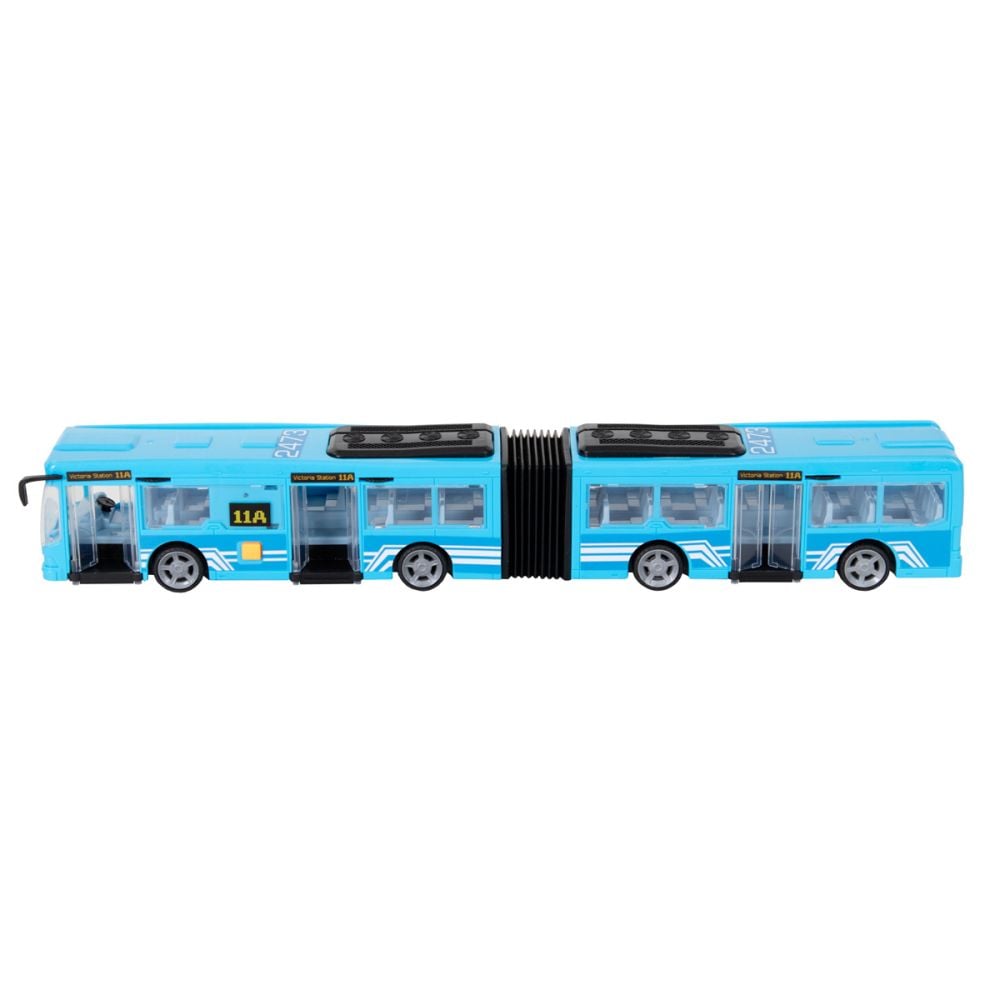 Autobuz cu lumini si sunete Teamsterz, Albastru