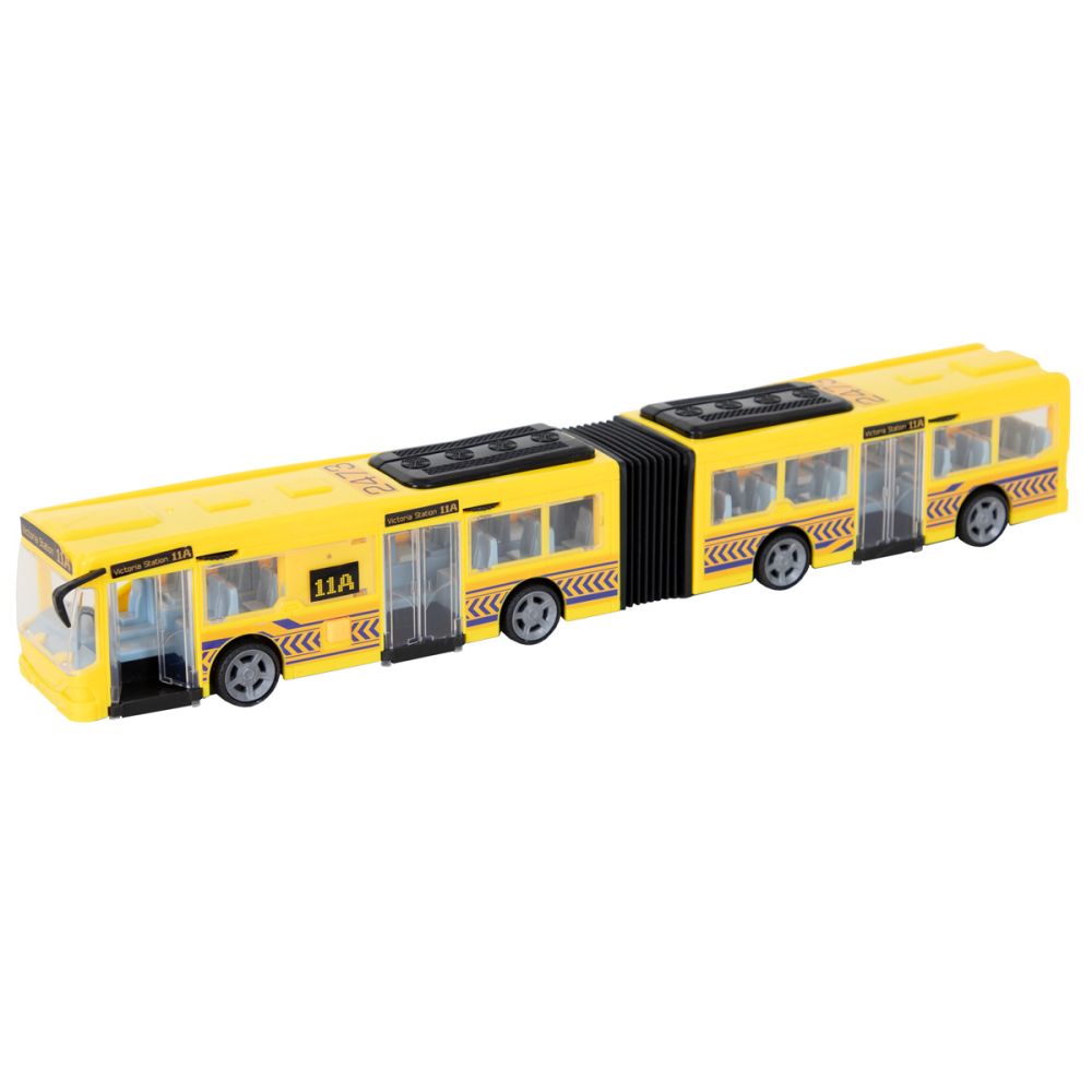 Autobuz cu lumini si sunete Teamsterz, Galben