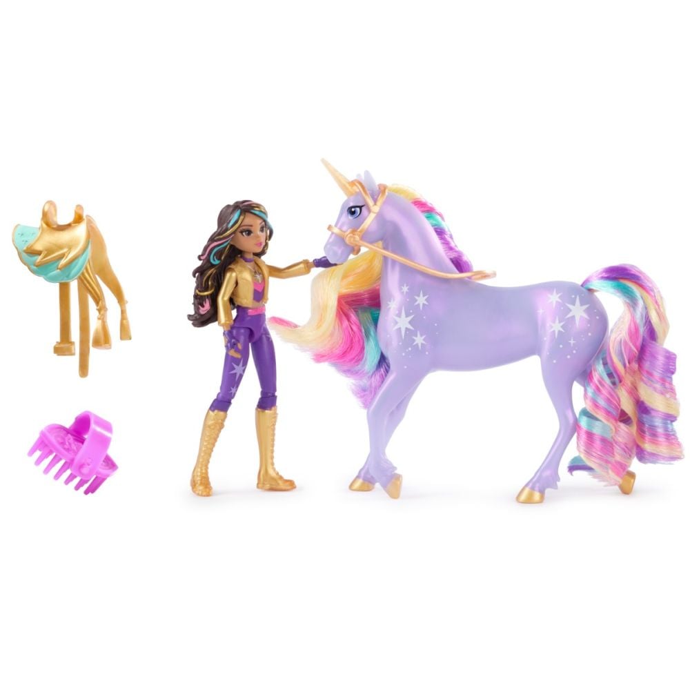 Set de joaca cu papusa, Unicorn Academy, Sophia si Wildstar, 6066838