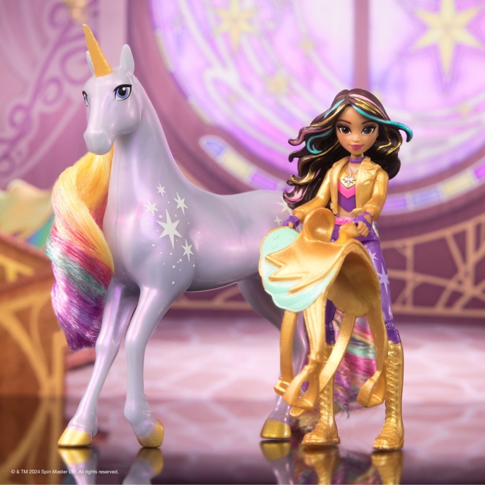 Set de joaca cu papusa, Unicorn Academy, Sophia si Wildstar, 6066838
