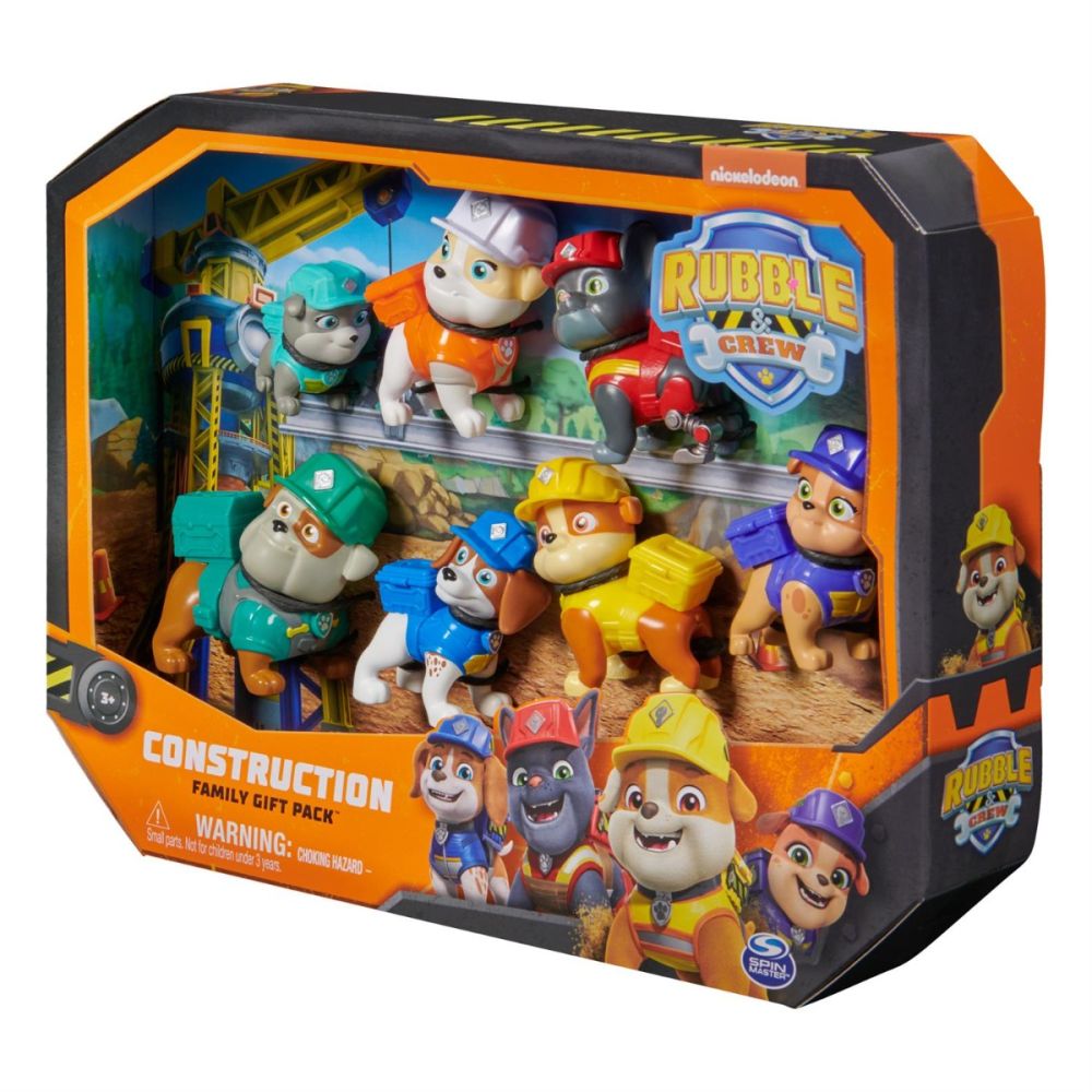 Set 7 figurine, Paw Patrol, Rubble Crew, 6067084