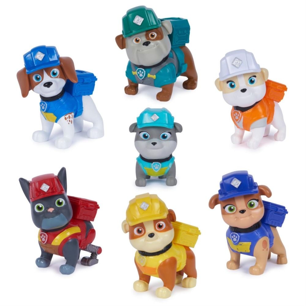 Set 7 figurine, Paw Patrol, Rubble Crew, 6067084
