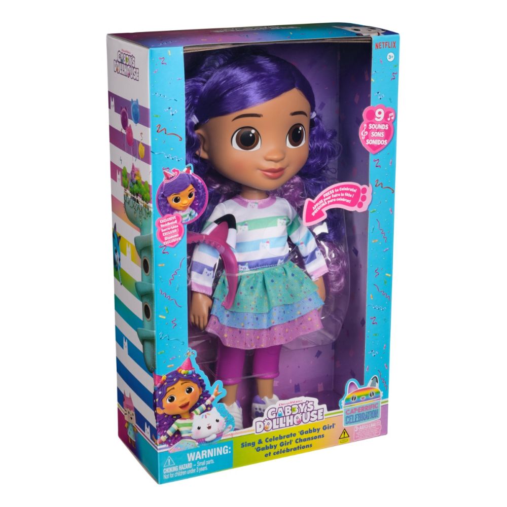 Papusa interactiva cu sunete, Gabbys Dollhouse, 33 cm, 6070859