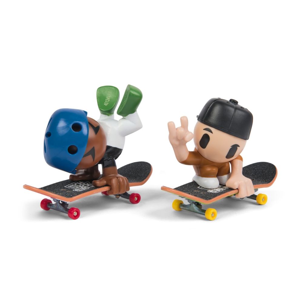 Set 2 mini placi de skateboard cu 2 figurine, Tech Deck, SK8 Crew, 20148776