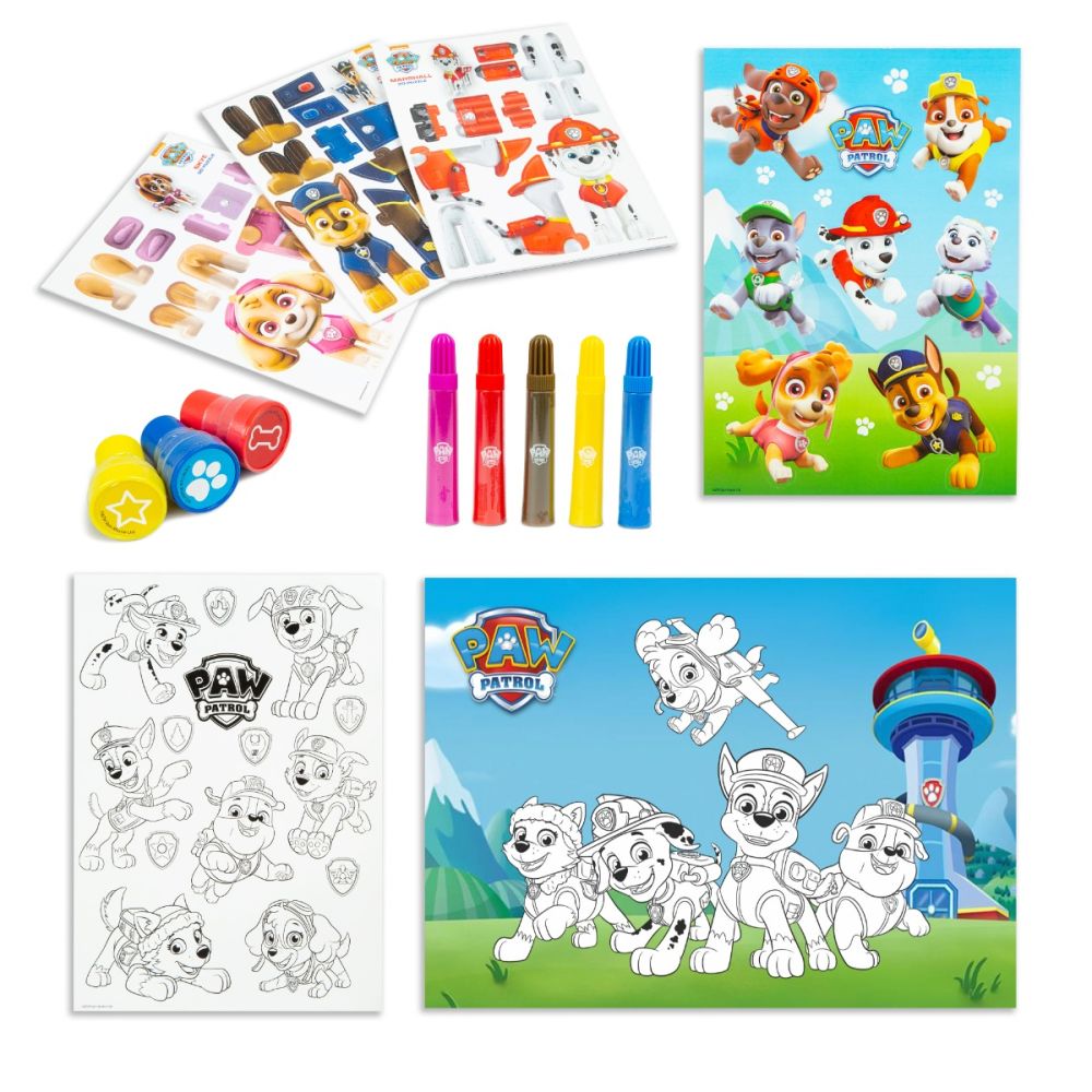 Set pentru desen in rucsac, Paw Patrol, Chase
