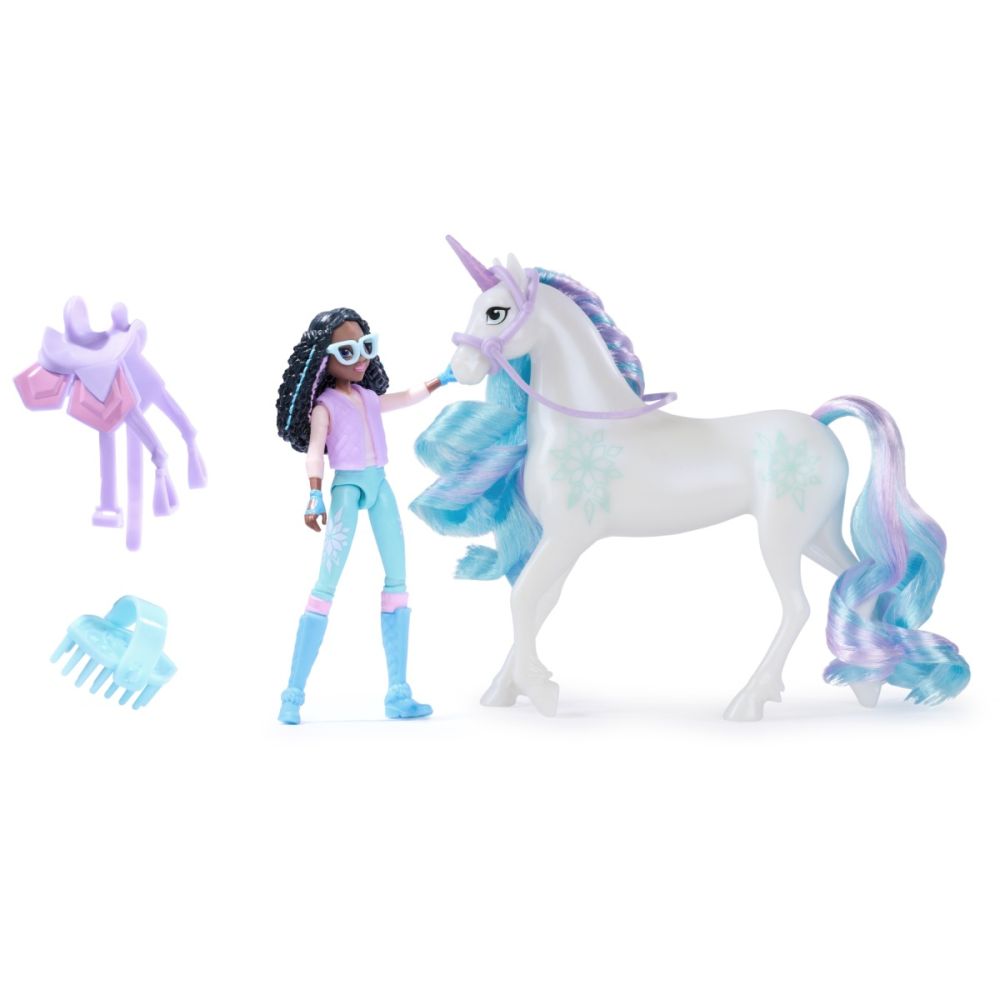 Set papusa Layla si unicornul Glacier, Unicorn Academy, 20149006