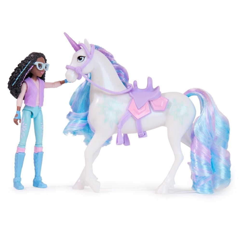 Set papusa Layla si unicornul Glacier, Unicorn Academy, 20149006