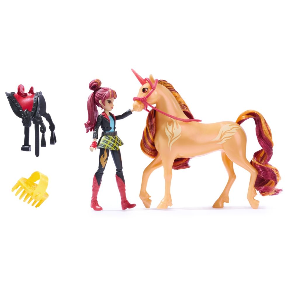 Set papusa Valentina si unicornul Cinder, Unicorn Academy, 20149008