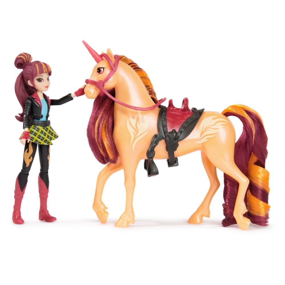 Set papusa Valentina si unicornul Cinder, Unicorn Academy, 20149008