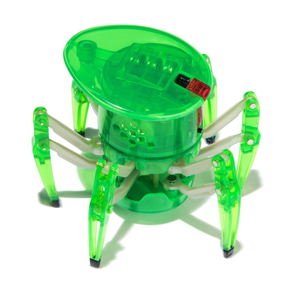 Paianjen interactiv cu telecomanda, Hexbots, Verde, 20149651