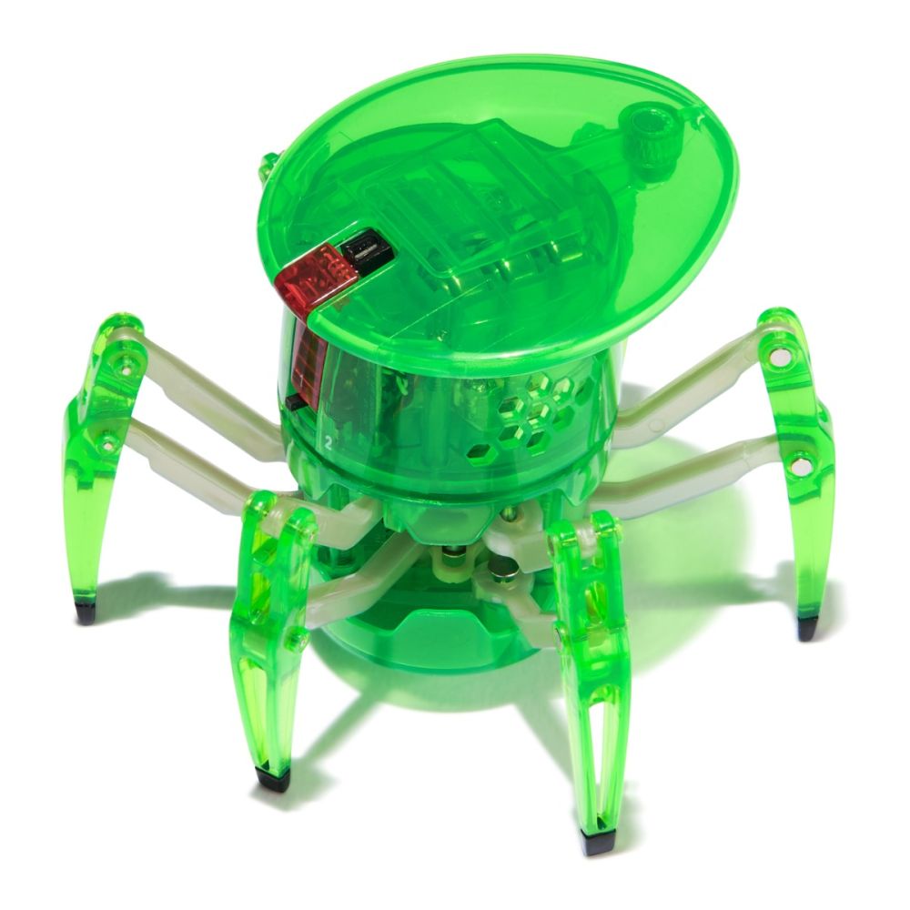 Paianjen interactiv cu telecomanda, Hexbots, Verde, 20149651