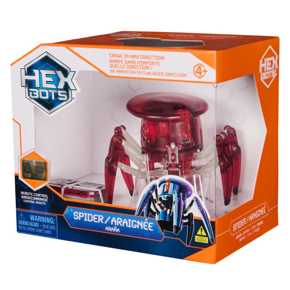Paianjen interactiv cu telecomanda, Hexbots, Rosu, 20149654