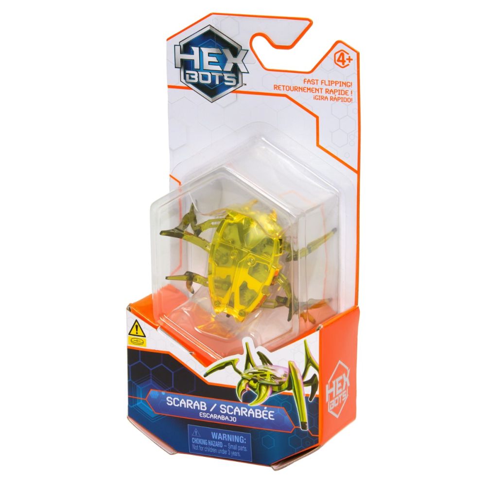 Figurina interactiva, Hexbots, Scarab, Galben, 20149632