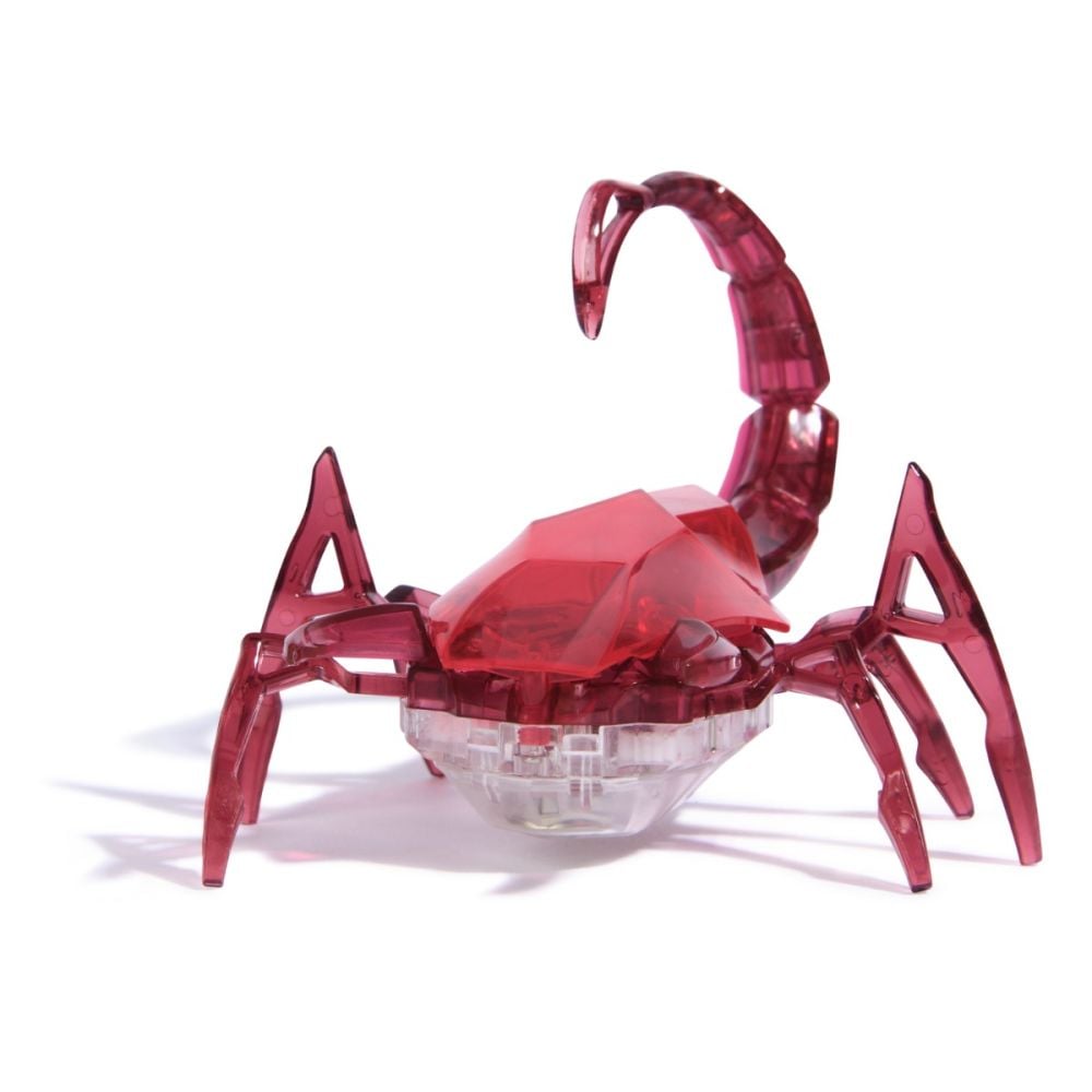 Figurina interactiva, Hexbots, Rhino Beetle, Scarabee Rhinoceros, Rosu, 20149630