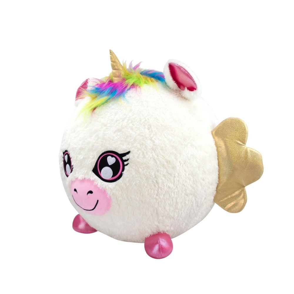 Jucarie de plus gonflabila, Little Biggies, Unicorn, Alb