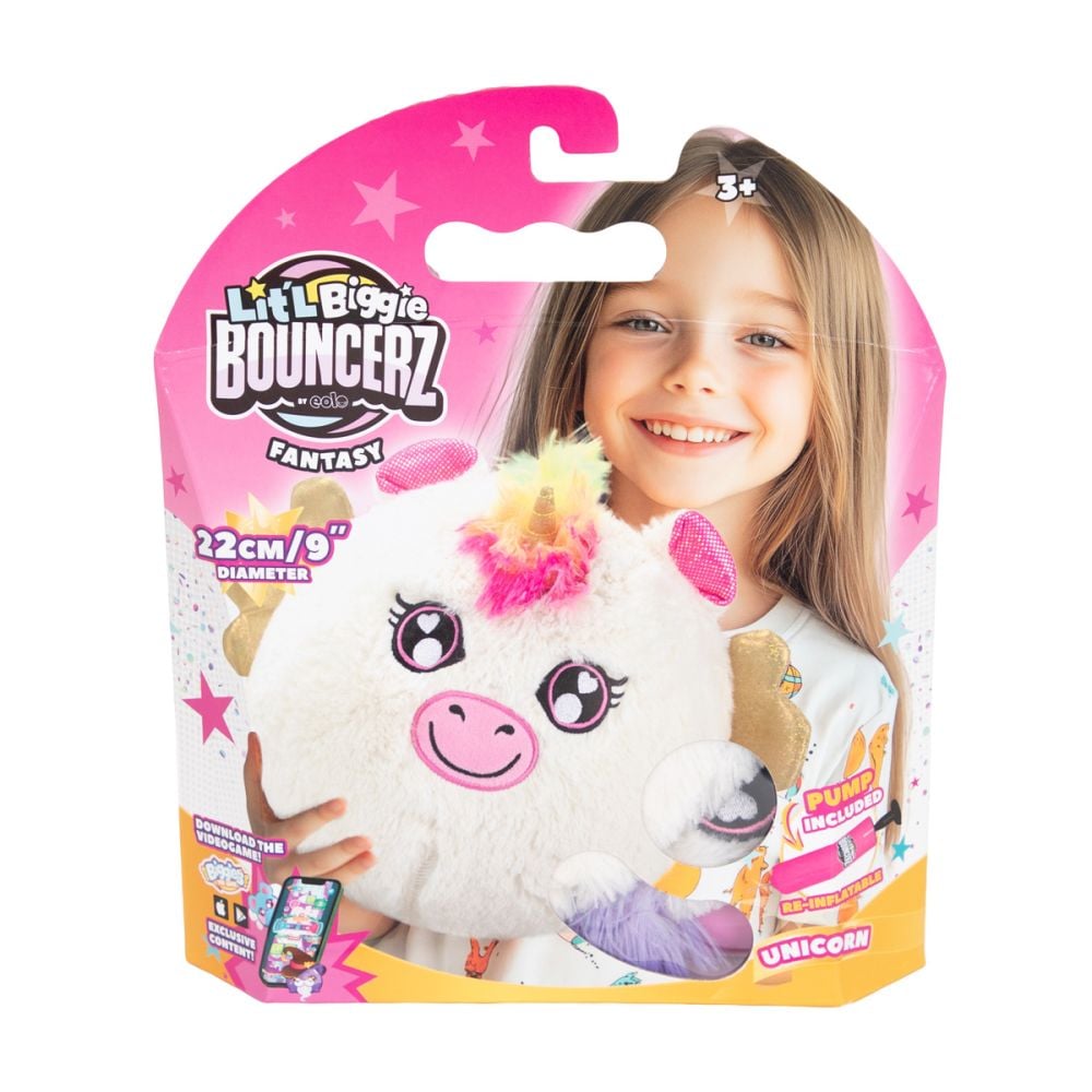 Jucarie de plus gonflabila, Little Biggie, Bouncerz, Unicorn