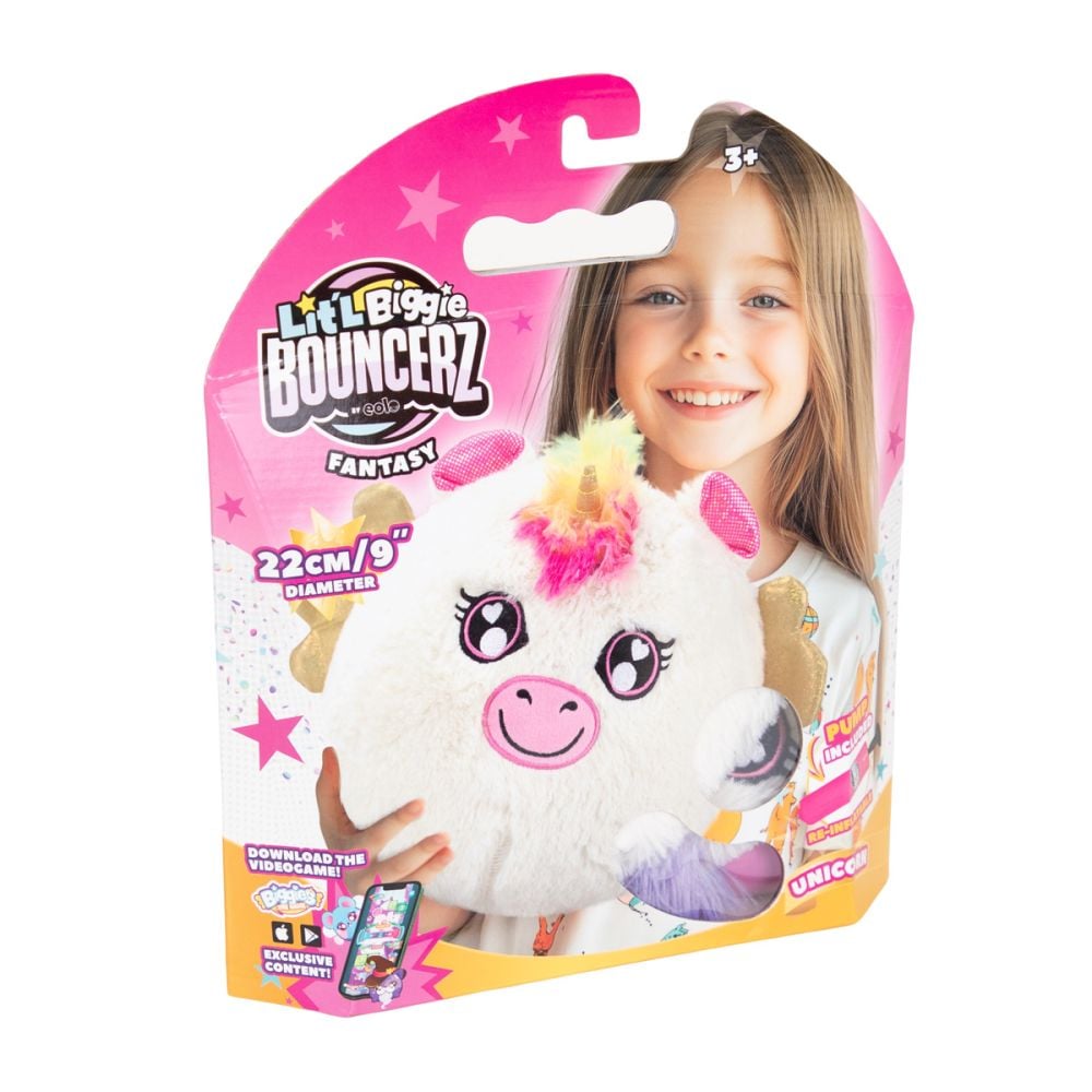 Jucarie de plus gonflabila, Little Biggie, Bouncerz, Unicorn