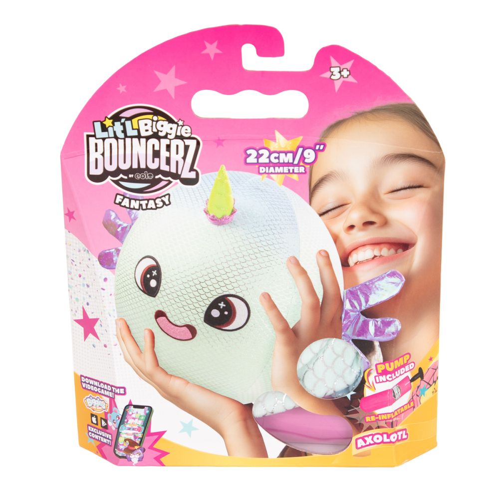 Jucarie de plus gonflabila, Little Biggie, Bouncerz, Axolotl | Noriel