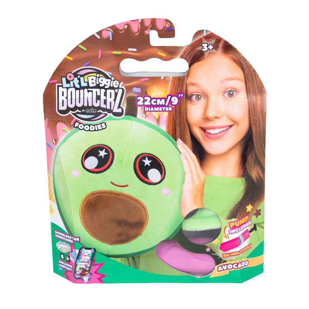 Jucarie de plus gonflabila, Little Biggie, Bouncerz, Avocado