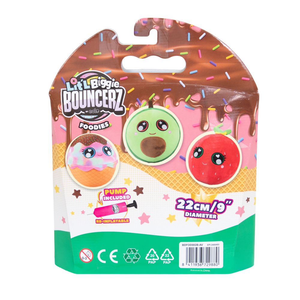 Jucarie de plus gonflabila, Little Biggie, Bouncerz, Avocado | Noriel