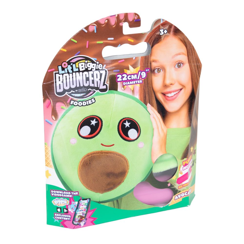 【Annie 】factoy-b revel Jucarie de plus gonflabila, Little Biggie, Bouncerz, Avocado | Noriel