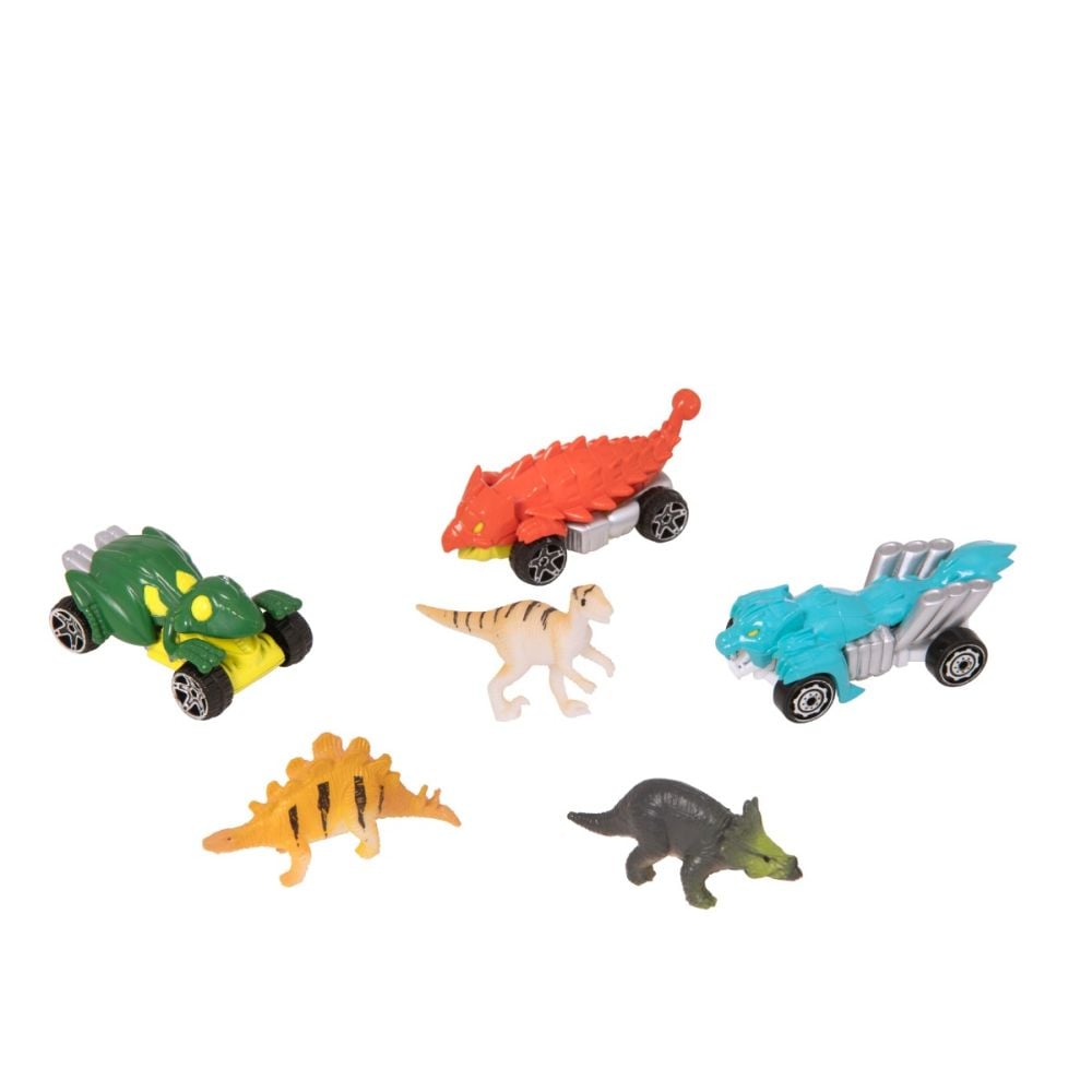 Transportator Dino cu masini si figurine, Teamsterz Beast Machines