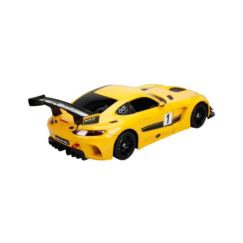 Masina transformabila cu telecomanda, Rastar, Mercedes AMG GT3, 1:14, Galben