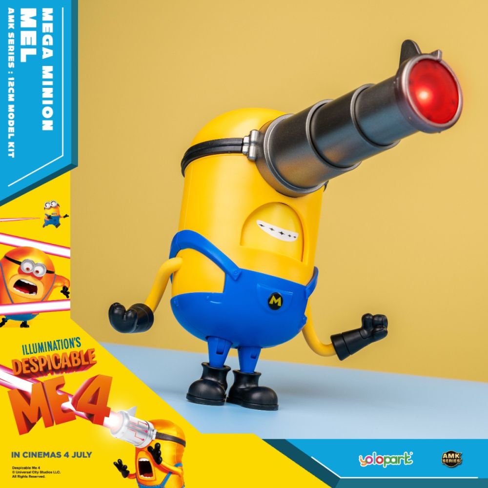 Figurina Despicable Me 4, AMK Series, Mega Minion, Mel, 12 Cm