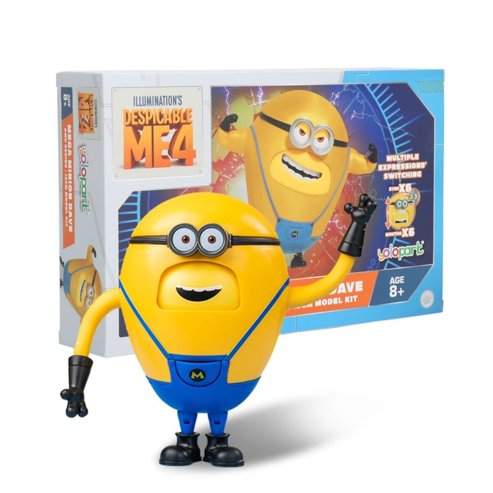Figurina Despicable Me 4, AMK Series, Mega Minion, Dave, 12 cm