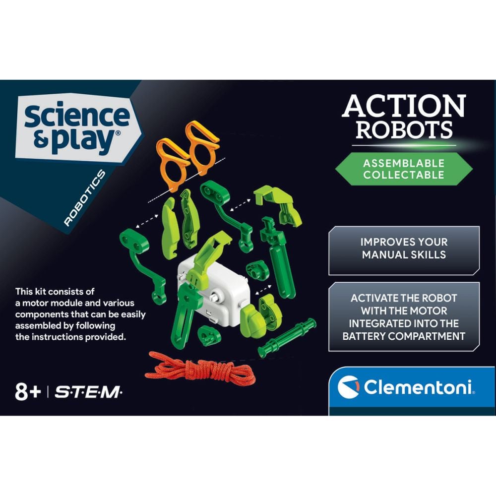 Kit de constructie, Clementoni, Science & Play, Robot Climber