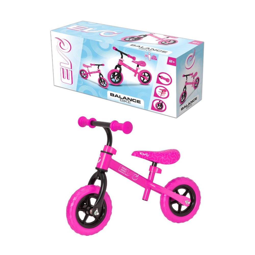 Bicicleta fara pedale, pentru echilibru, Evo, Roz