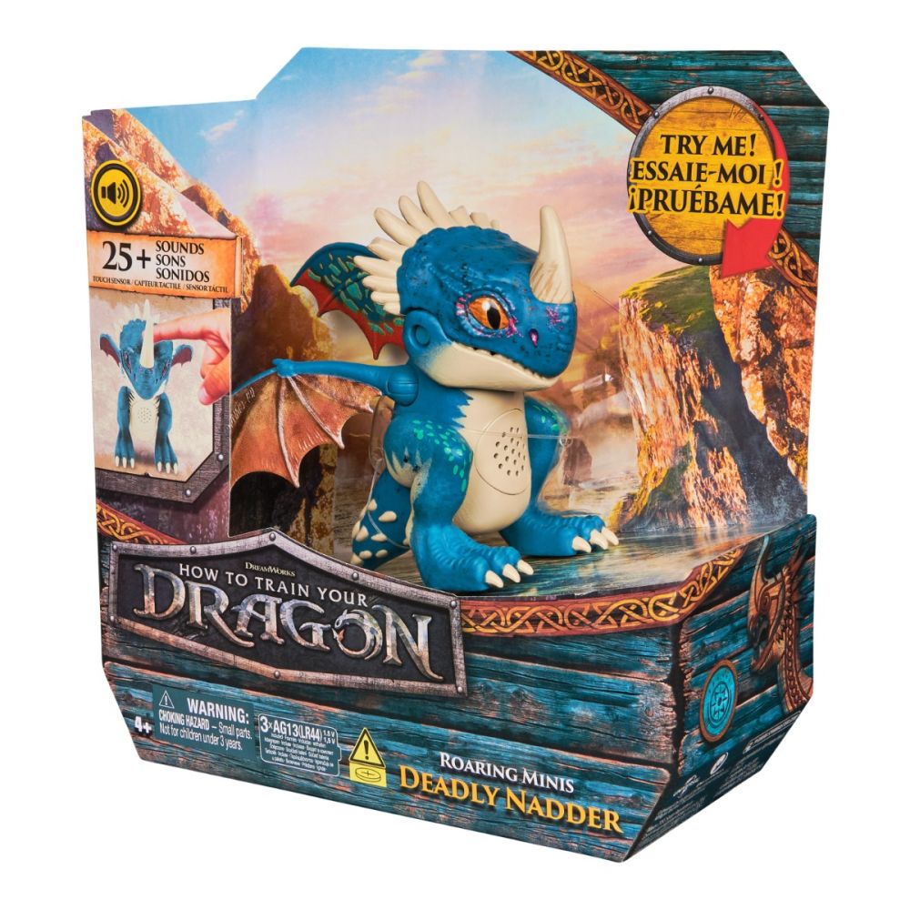 Figurina cu efecte sonore, DreamWorks Dragons, Roaring Minis, Deadly Nadder, 20153012