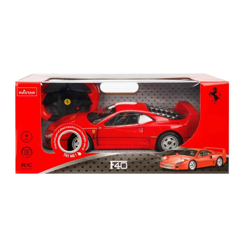 Masina cu telecomanda, Rastar, Ferrari F40, 1:14