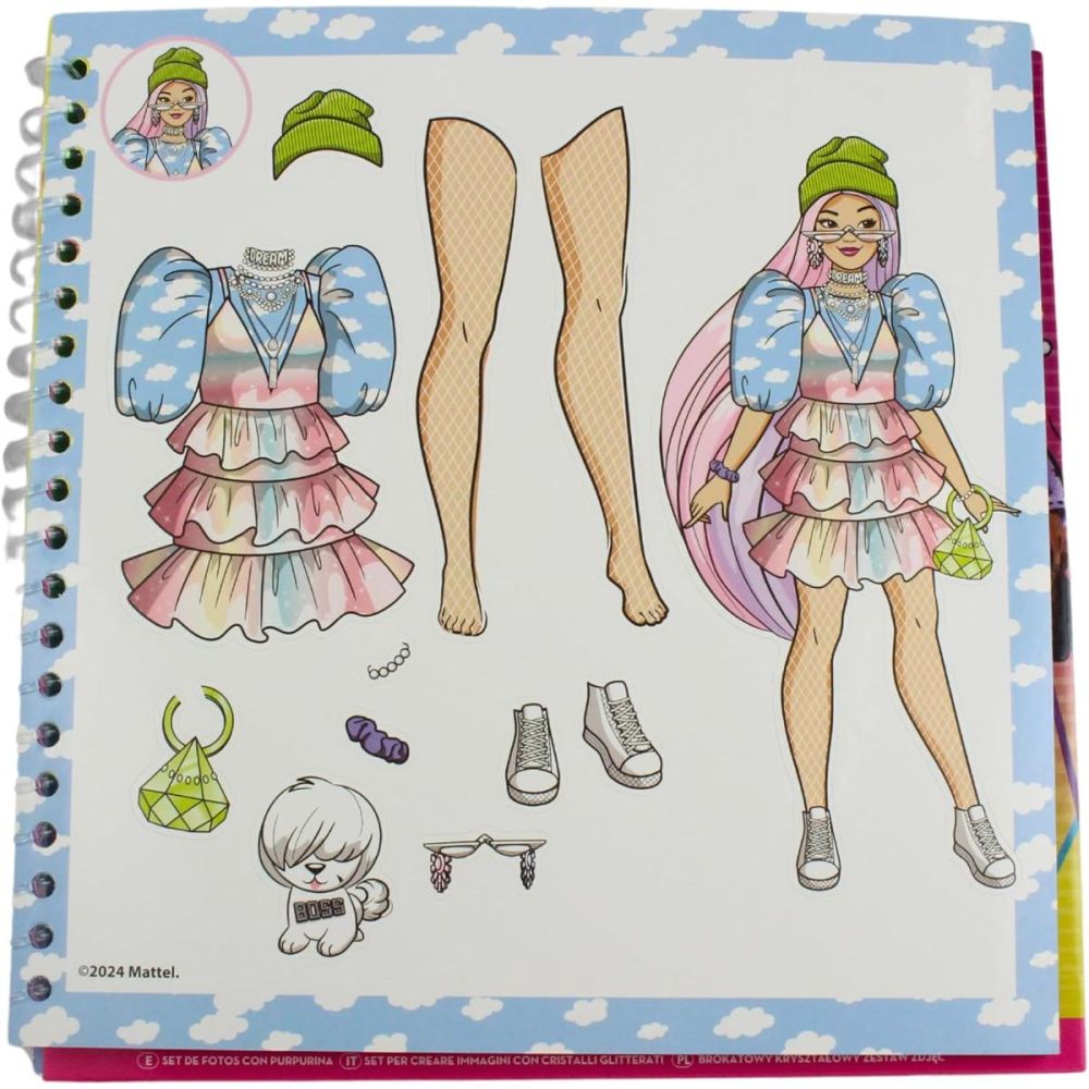 Carte de activitati cu stickere, Barbie Extra, Outfit Goals, Fashion Stylist Sticker