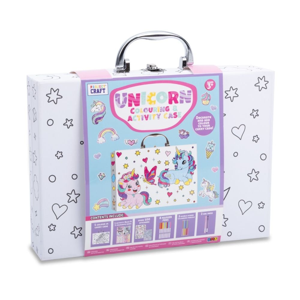 Set de colorat in trusa, Project Craft, Unicorn