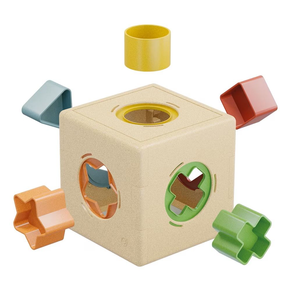 Cub cu forme, Quercetti, Kuba Shape, Play Bio, 11 piese