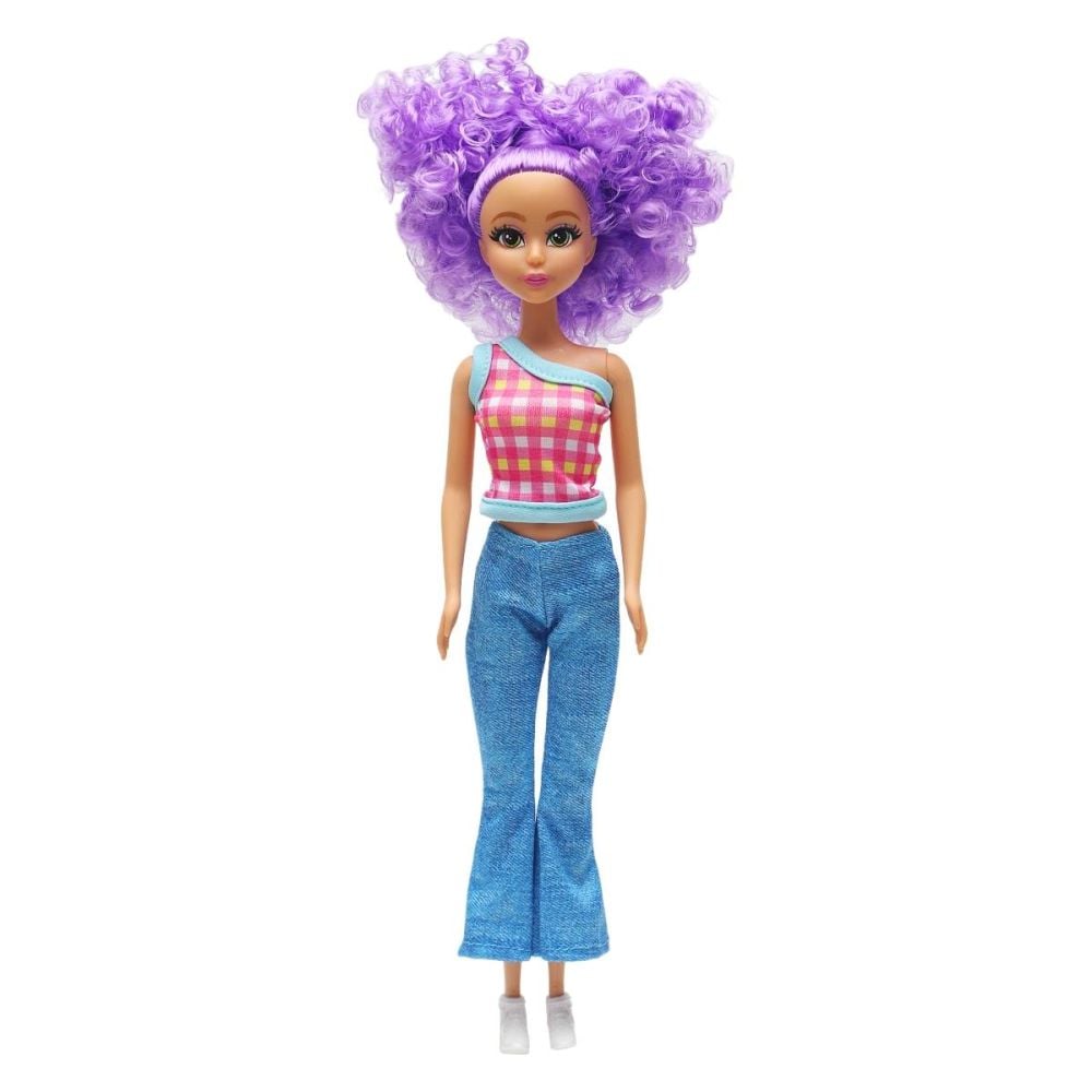Papusa fashion cu par mov, Dreameez, 33 cm