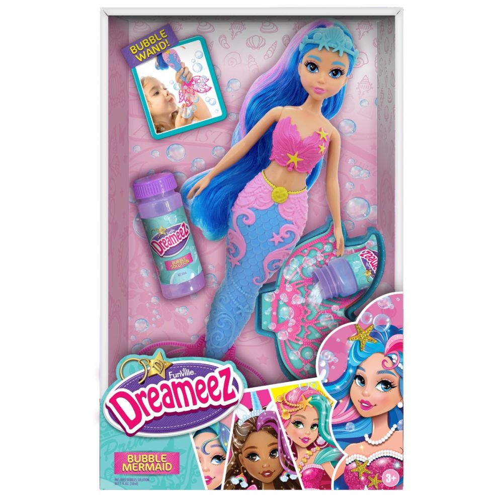 Papusa sirena cu accesorii, Dreameez, Bubble Mermaid
