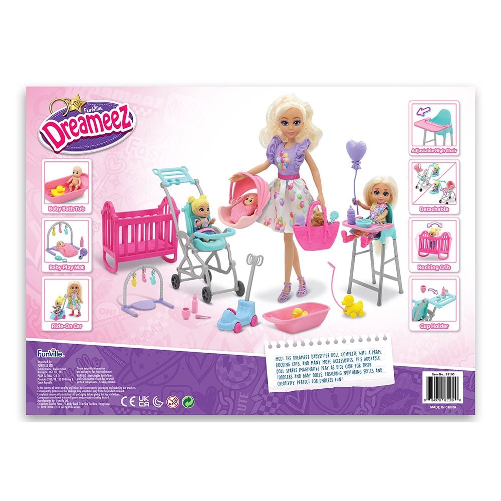 Papusa Dreameez, Baby Nursery, 25 piese