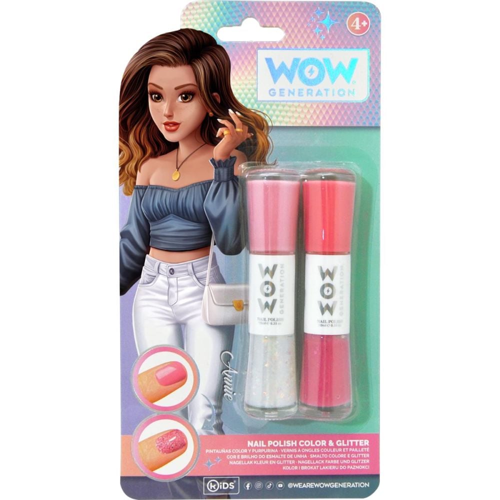 Set oje colorate si sclipitoare, Wow Generation, 10 ml